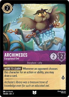 Archimedes - Exceptional Owl, Archazia's Island