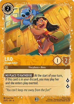 Lilo - Escape Artist, Disney Lorcana Promo Cards