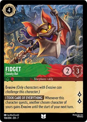 Fidget - Sneaky Bat, Archazia's Island