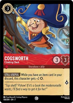 Cogsworth - Climbing Clock, Archazia's Island