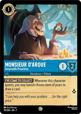 Monsieur D'Arque - Despicable Proprietor, Archazia's Island