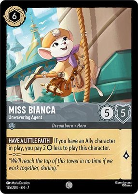 Miss Bianca - Unwavering Agent, Archazia's Island