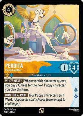 Perdita - Playful Mother, Disney Lorcana Promo Cards
