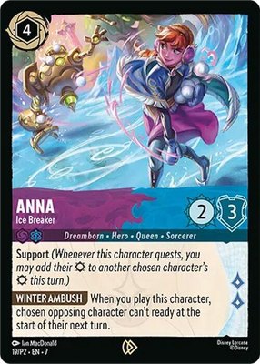 Anna - Ice Breaker, Disney Lorcana Promo Cards