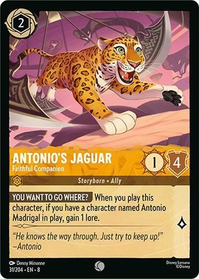 Antonio's Jaguar - Faithful Companion, Reign of Jafar