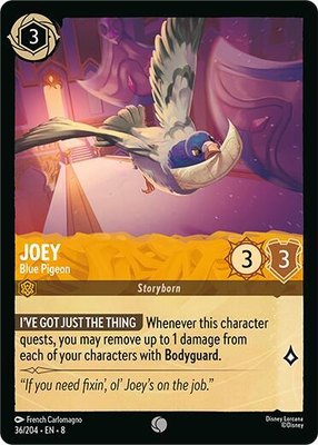 Joey - Blue Pigeon, Reign of Jafar