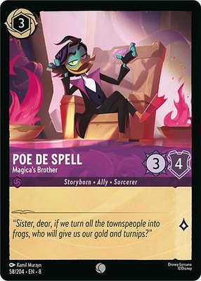 Poe De Spell - Magica's Brother, Reign of Jafar