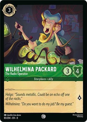 Wilhelmina Packard - The Radio Operator, Reign of Jafar