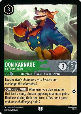 Don Karnage - Air Pirate Leader, Reign of Jafar