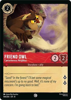 Friend Owl - Cantankerous Neighbor, Reign of Jafar