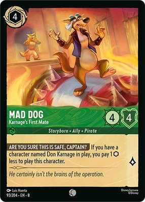 Mad Dog - Karnage's First Mate, Reign of Jafar
