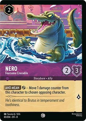 Nero - Fearsome Crocodile (Foil), Reign of Jafar