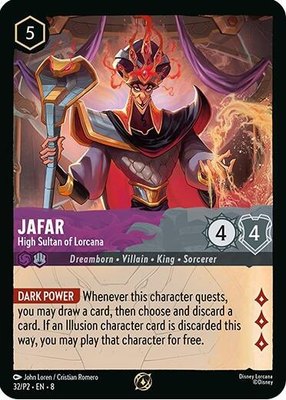 Jafar - High Sultan of Lorcana (Store Champion Participant), Disney Lorcana Promo Cards