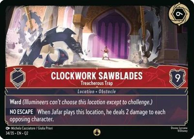 Clockwork Sawblades - Treacherous Trap, Illumineer's Quest: Palace Heist