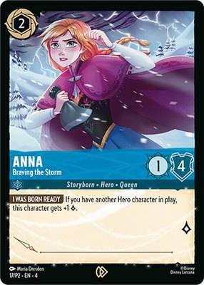 Anna - Braving the Storm, Disney Lorcana Promo Cards