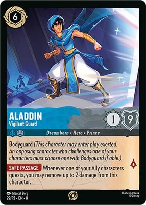 Aladdin - Vigilant Guard, Disney Lorcana Promo Cards