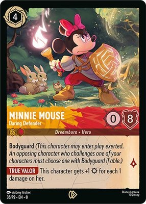 Minnie Mouse - Daring Defender, Disney Lorcana Promo Cards