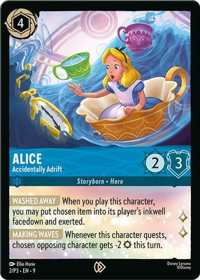 Alice - Accidentally Adrift, Disney Lorcana Promo Cards