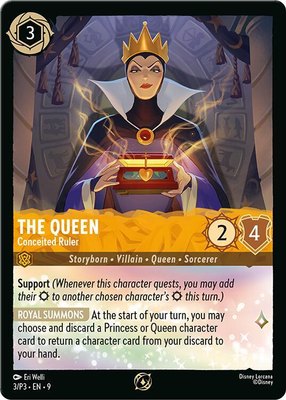 The Queen - Conceited Ruler, Disney Lorcana Promo Cards