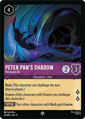 Peter Pan's Shadow - Not Sewn On, Fabled