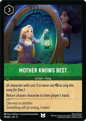 Mother Knows Best, Fabled