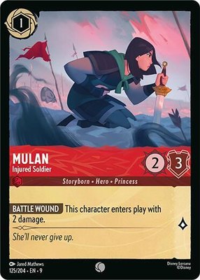 Mulan - Injured Soldier, Fabled