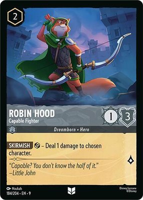 Robin Hood - Capable Fighter, Fabled