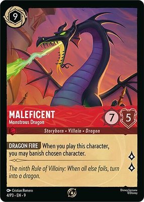 Maleficent - Monstrous Dragon (Store Championship Participant), Disney Lorcana Promo Cards