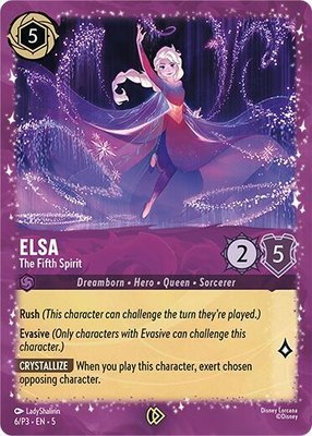 Elsa - The Fifth Spirit (Gift Box Promo), Disney Lorcana Promo Cards