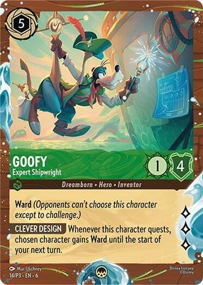 Goofy - Expert Shipwright (Disney Cruise Promo), Disney Lorcana Promo Cards