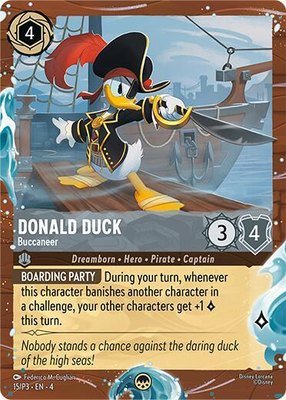 Donald Duck - Buccaneer (Disney Cruise Promo), Disney Lorcana Promo Cards