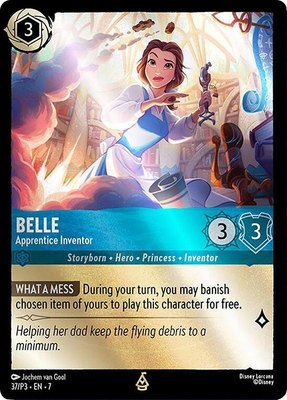 Belle - Apprentice Inventor, Disney Lorcana Promo Cards