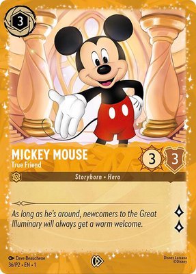 Mickey Mouse - True Friend (Puzzle Promo), Disney Lorcana Promo Cards