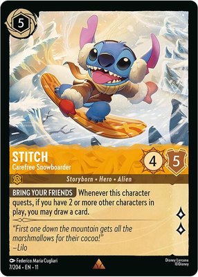 Stitch - Carefree Snowboarder, Winterspell