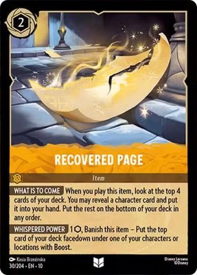 Recovered Page, Whispers in the Well