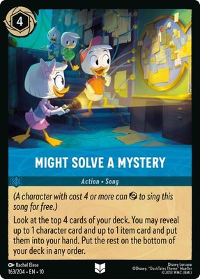 Might Solve a Mystery, Whispers in the Well