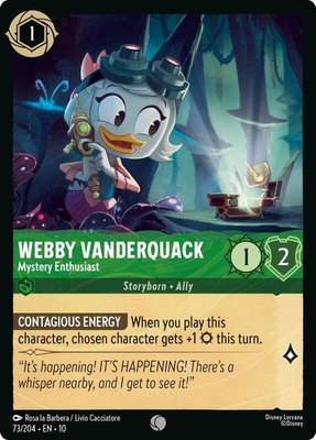 Webby Vanderquack - Mystery Enthusiast, Whispers in the Well