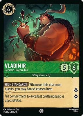 Vladimir - Ceramic Unicorn Fan, Whispers in the Well