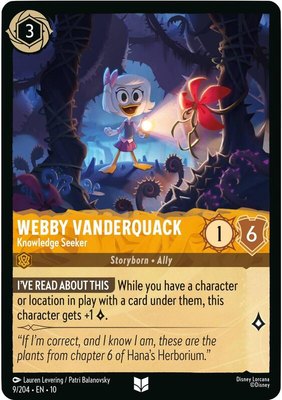 Webby Vanderquack - Knowledge Seeker, Whispers in the Well