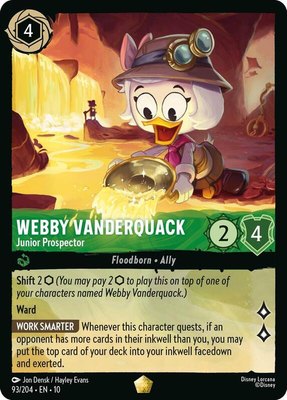Webby Vanderquack - Junior Prospector, Whispers in the Well