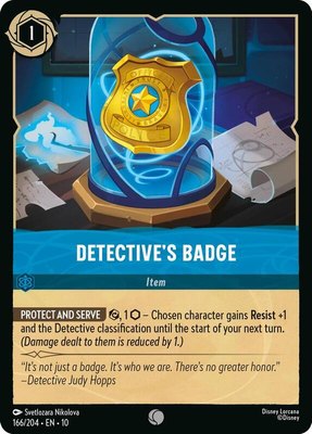 Detective's Badge, Whispers in the Well