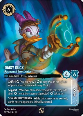 Daisy Duck - Paranormal Investigator (Store Championship Participant), Disney Lorcana Promo Cards