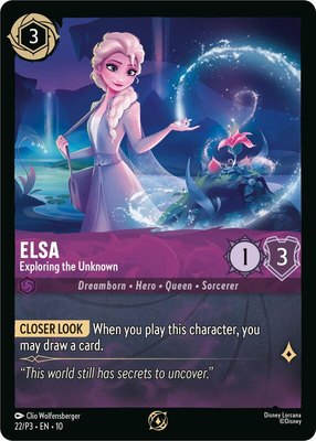 Elsa - Exploring the Unknown, Disney Lorcana Promo Cards