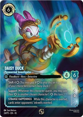 Daisy Duck - Paranormal Investigator (Store Championship), Disney Lorcana Promo Cards