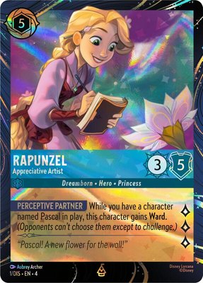Rapunzel - Appreciative Artist, Disney Lorcana Promo Cards