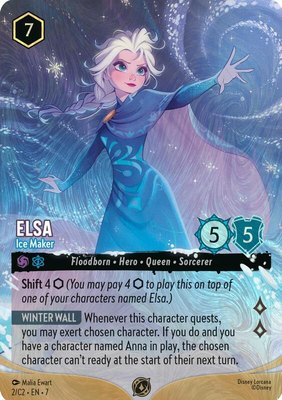 Elsa - Ice Maker (Foil), Disney Lorcana Promo Cards