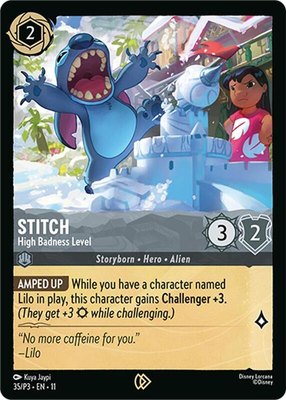 Stitch - High Badness Level, Disney Lorcana Promo Cards