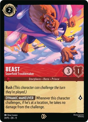 Beast - Snowfield Troublemaker, Disney Lorcana Promo Cards