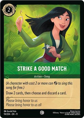 Strike a Good Match, Winterspell