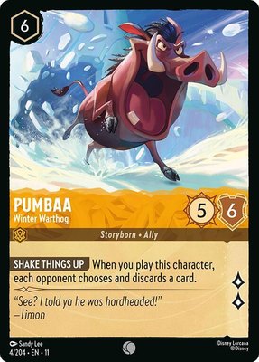 Pumbaa - Winter Warthog, Winterspell